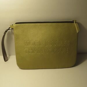 Large Wristlet Pouch "More Issues Than Vogue"